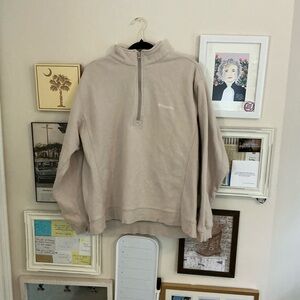 Columbia Beige Quarter-Zip Pullover Men’s Large